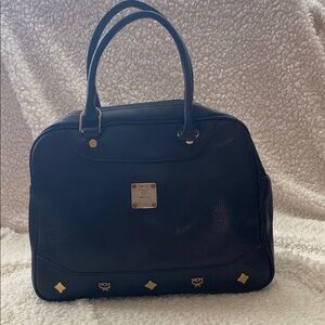 MCM Black Leather Handbag
